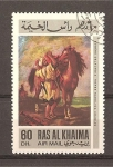 Stamps United Arab Emirates -  Ras Al Khaima./ Pinturas.
