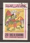 Stamps United Arab Emirates -  Ras Al Khaima./ Pinturas.