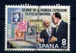 Stamps Spain -  50 aniv. primera expo. filatelica nacional