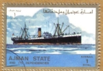 Stamps United Arab Emirates -  AJMAN - Barco