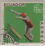 Stamps Ecuador -  mexico 1968