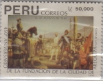 Stamps : America : Peru :  450º aniversario fundacion de Arequipa