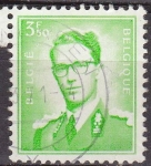 Stamps : Europe : Belgium :  BELGICA 1958 Scott 456 Sello Rey Balduino 3,50Fr usado