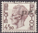 Stamps : Europe : Belgium :  Belgica 1974 Scott 754 Sello Rey Balduino 4,50Fr usado