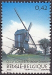 Stamps : Europe : Belgium :  BELGICA 2002 Scott 1925 Sello Molinos de Viento Onze Lieve Vrouw Lombeek 0,42 Usado