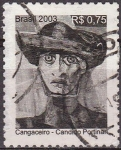 Stamps : America : Brazil :  BRASIL 2003 Scott 2911 Sello Pintura Moderna Candido Portinari Cangaceiro 0,75 Usado Michel 3341