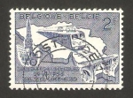 Stamps Belgium -  electrificacion de la linea Bruselas Luxemburgo