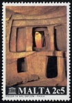Stamps : Europe : Malta :  MALTA - Hipogeo de Hal Saflieni