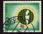 Sellos de Europa - Alemania -  7.welt-frontkampfer kongres 1957