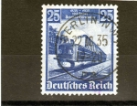 Stamps Germany -  trenes