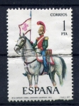 Stamps Spain -  Batidor caball. lanceros Calatrava 1844