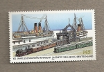 Stamps Germany -  100 Aniv. de la estación mrítima sassnitz-Trelleborg