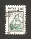 Stamps Russia -  una locomotora