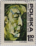 Stamps Poland -  Pablo Neruda-1904-1973