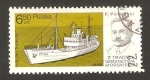 Stamps : Europe : Poland :  2520 - Barco Jan Turlejski y Capitán K. Porebski