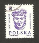 Stamps Poland -  cabeza esculpida del castillo de wawel
