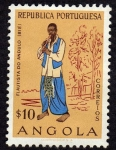 Sellos del Mundo : Africa : Angola : Flautista de Andulo