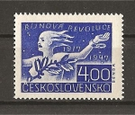 Stamps : Europe : Czechoslovakia :  Conmemoracion de la Revolucion de Octubre de Rusia.