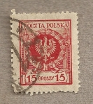 Sellos de Europa - Polonia -  Escudo nacional