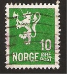Sellos de Europa - Noruega -  león heráldico