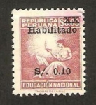 Stamps : America : Peru :  educación nacional