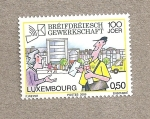 Stamps : Europe : Luxembourg :  100 Aniv. de los oficios sindicales