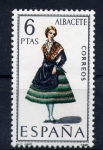 Stamps Spain -  serie- Trajes regionales