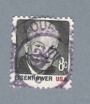 Stamps United States -  Eisenhower (repetido)