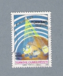 Stamps : Asia : Turkey :  Satélite