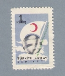 Stamps : Asia : Turkey :  Bandera