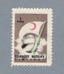 Stamps Turkey -  Bandera
