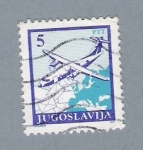 Stamps Yugoslavia -  Avión