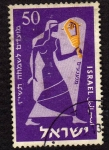 Stamps Israel -  Musicos de los tiempos bibicos