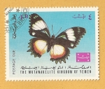 Stamps Yemen -  Mariposa