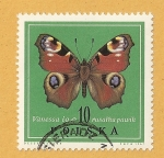 Stamps Poland -  Mariposa, Vanessa