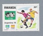 Sellos del Mundo : Africa : Rwanda : Mundial Argentina 78