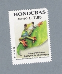 Stamps : America : Honduras :  Rana Arborícola