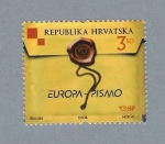 Stamps Croatia -  Sello con lacra