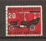 Sellos de Europa - Alemania -  Cincuentenario del correo en automovil.