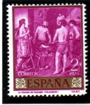 Stamps : Europe : Spain :  1959 Velazquez : la fragua de vulcano