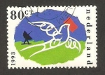 Sellos de Europa - Holanda -  día del sello, paloma mensajera