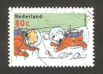 Stamps : Europe : Netherlands :  tintin y milou de astronautas