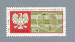 Stamps Poland -  Escudo y mapa