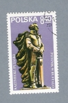 Sellos de Europa - Polonia -  Estatua