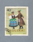 Stamps Poland -  Bailes tradicionales