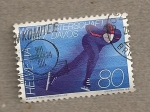 Stamps Switzerland -  Campeonatos mundiales patinaje Davos