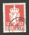 Stamps Norway -  corona y león en escudo