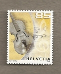 Stamps : Europe : Switzerland :  Instrumentos musicales