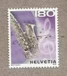 Stamps Europe - Switzerland -  Instrumentos musicales