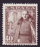 Stamps Spain -  Franco y Castillo de la Mota